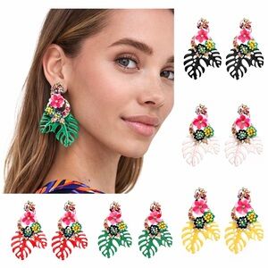 Colorful Bold Color Statement Earrings